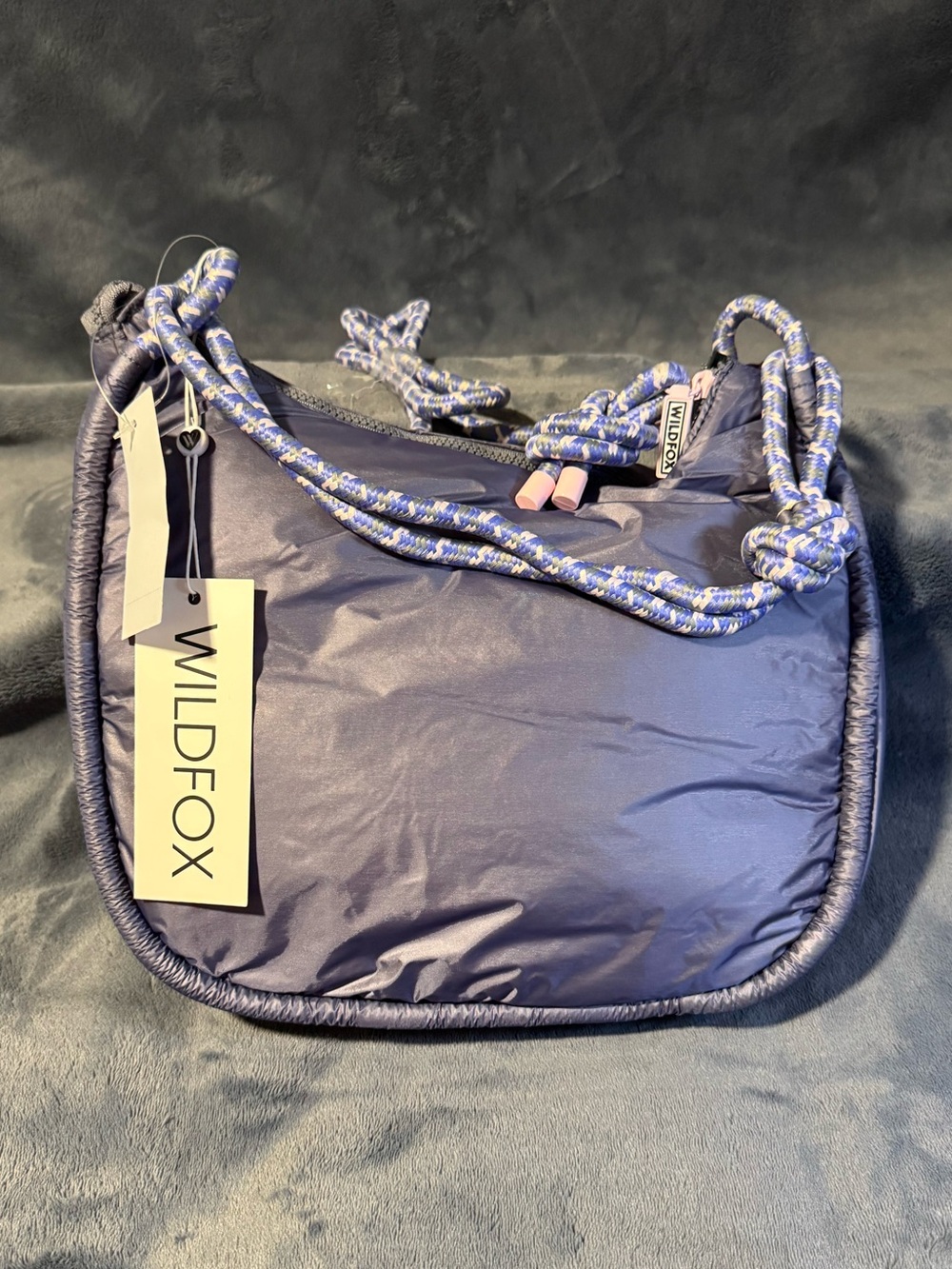 Wildfox Medium Rope-Handle Crossbody in Dark Grey